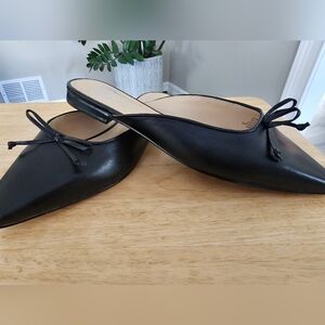 Vince Camuto black slip-on mule